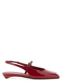 PRADA Patent Leather Slingback Red