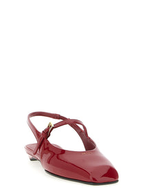 PRADA Patent Leather Slingback Red