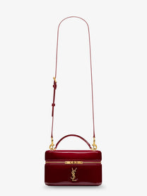 Saint Laurent Women's Patent Leather Vanity Bag Red