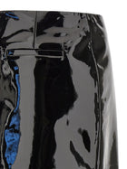Ferragamo Patent Skirt Black, view 4