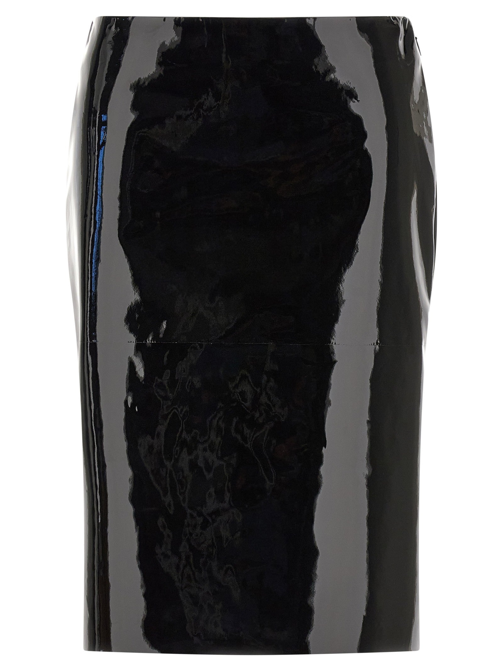 Ferragamo Patent Skirt Black