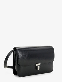 Toteme Women's Patent Lock Crossbody Bag Black