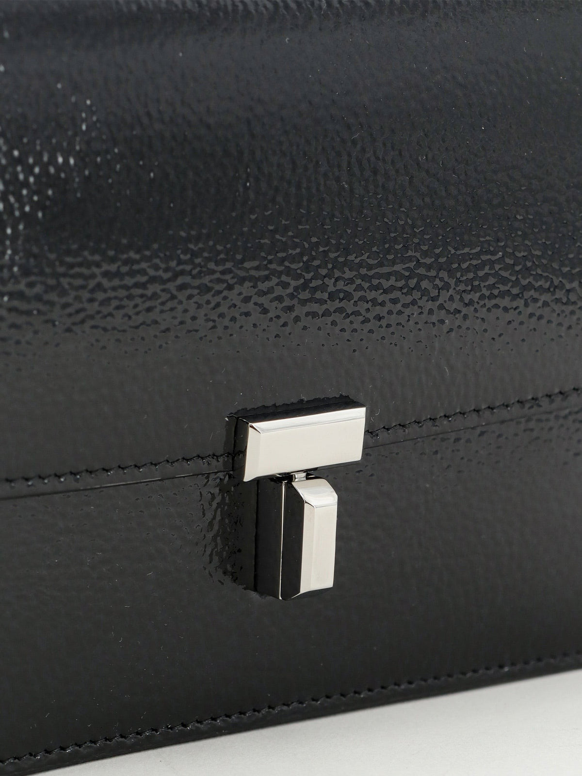 Toteme Women's Patent Lock Crossbody Bag Black, view 5