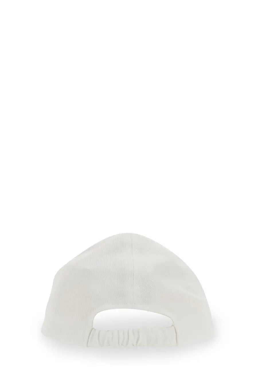 White patou women’s baseball hat with structured crown and adjustable strap shown from the back side