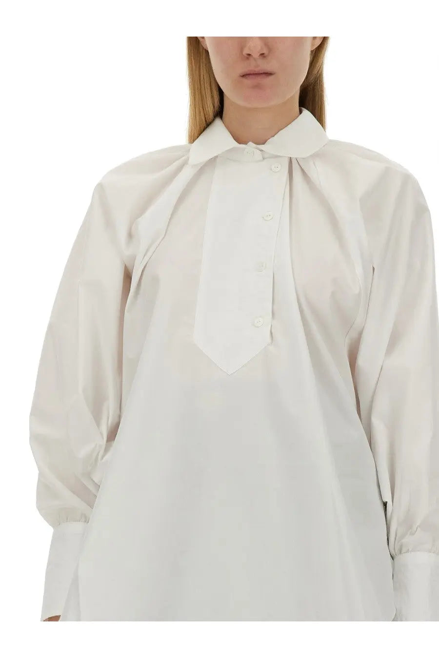 Patou Women's Cotton Blouse White, view 4