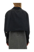 Patou Women's Cropped Fit Jacket Black, view 3