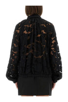 Patou Women's Lace Balloon Blouse Black, view 3