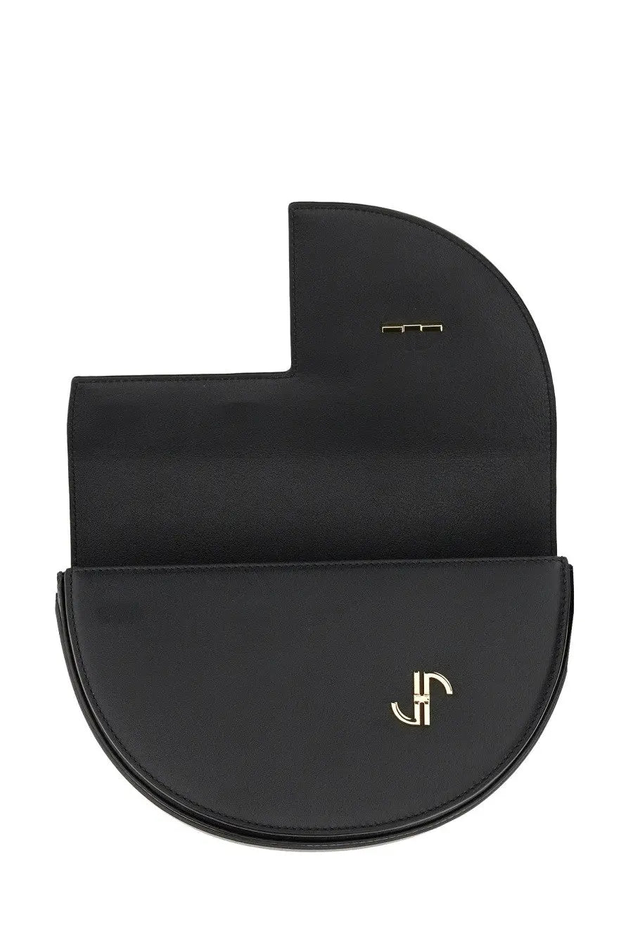 Patou Women's Leather Shoulder Bag Black, view 4