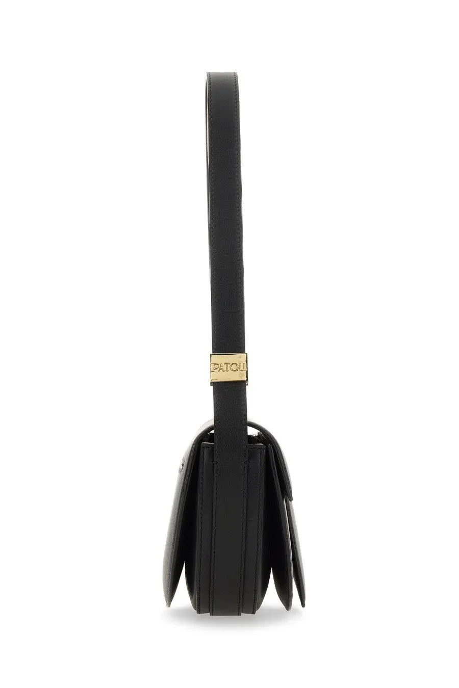 Patou Women's Leather Shoulder Bag Black, view 3