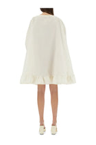 Patou Women's Ruffle Hem Dress White, view 3