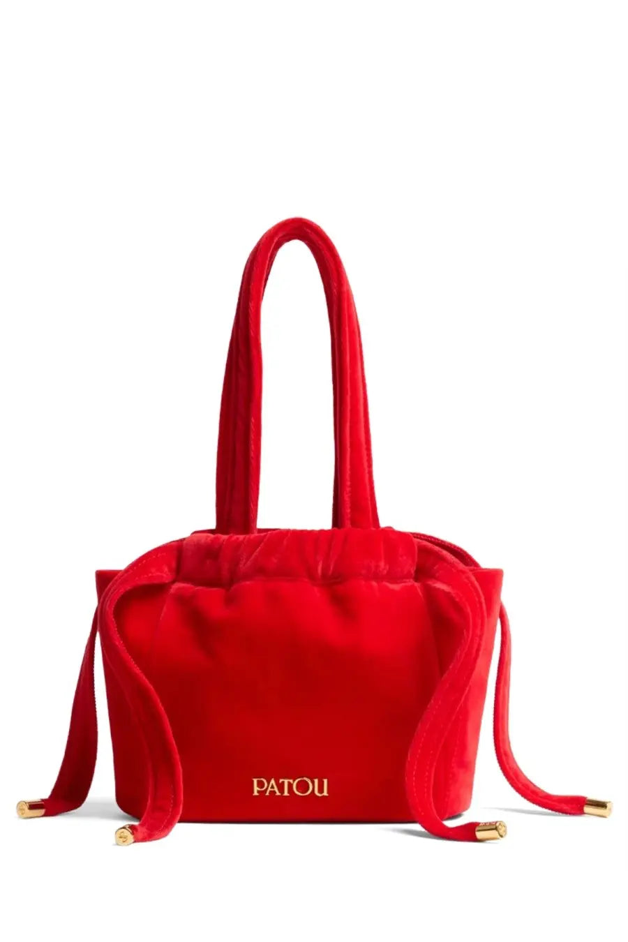 Patou Women's Velvet Clutch Bag Red