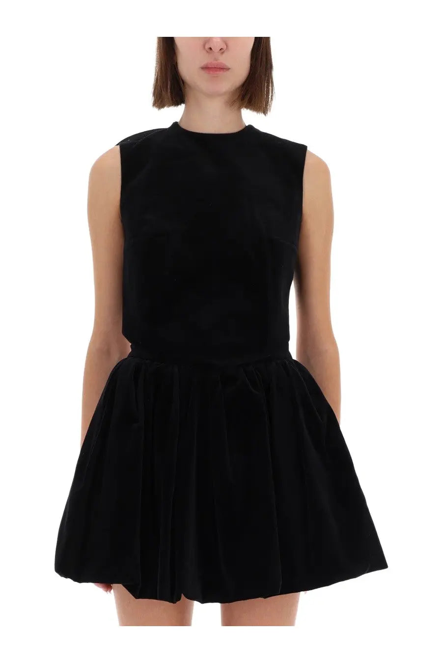 Patou Women's Velvet Foulard Top Black