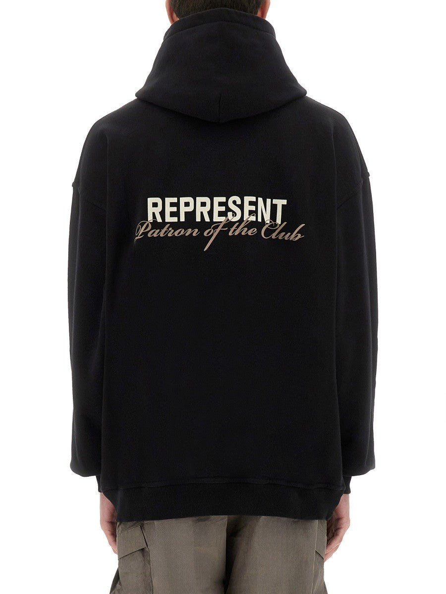 Represent Men's Patron of the Club Hoodie Black