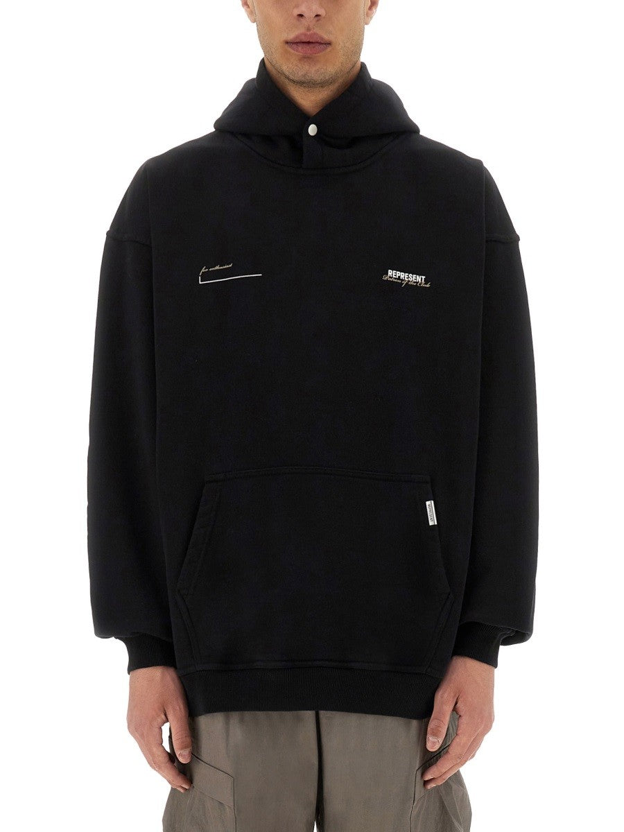 Represent Men's Patron of the Club Hoodie Black