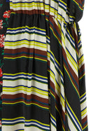 Sacai Pattern Mix Dress Gold, view 4