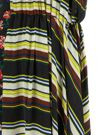 Sacai Pattern Mix Dress Gold