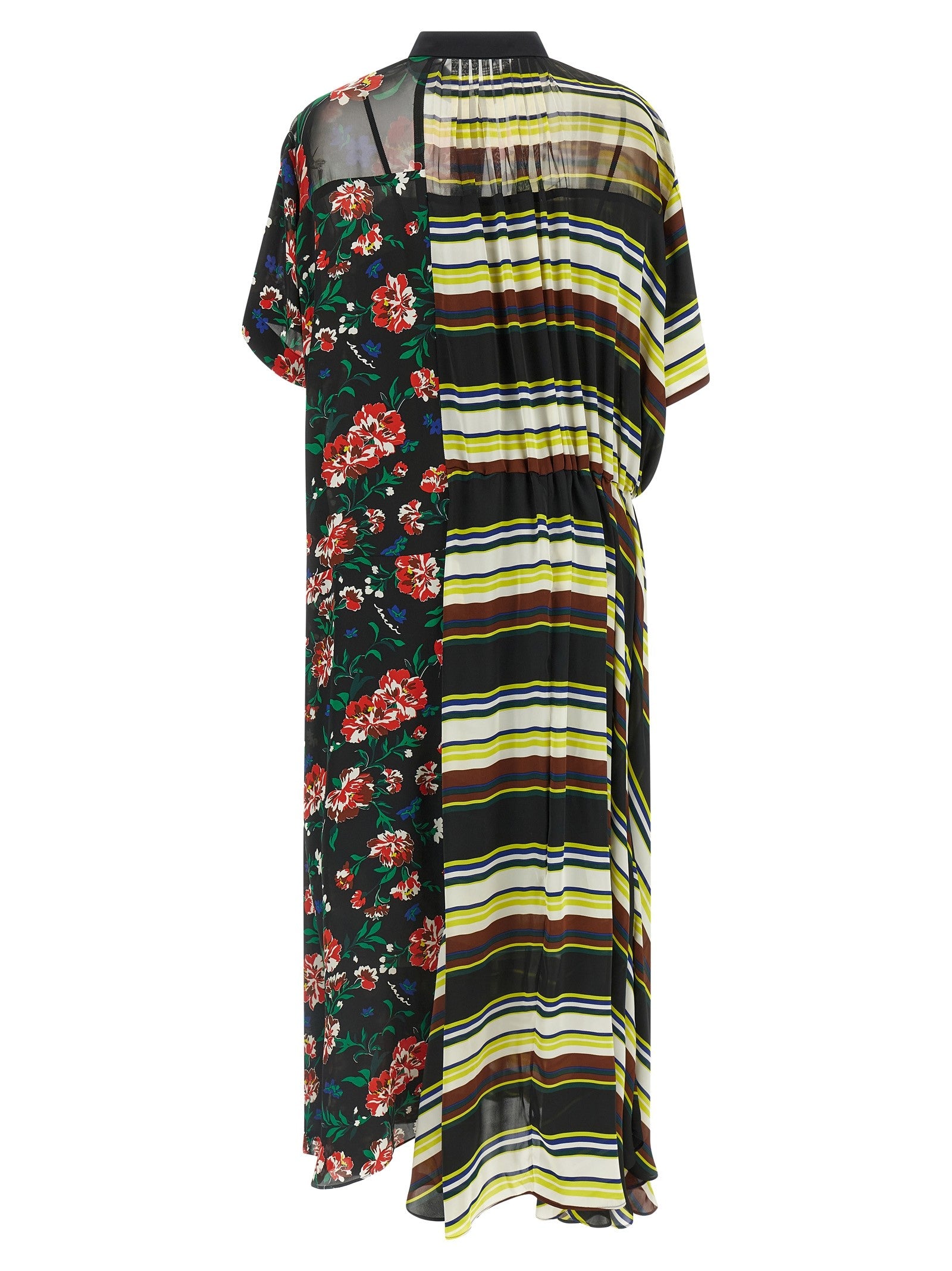 Sacai Pattern Mix Dress Gold
