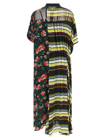 Sacai Pattern Mix Dress Gold