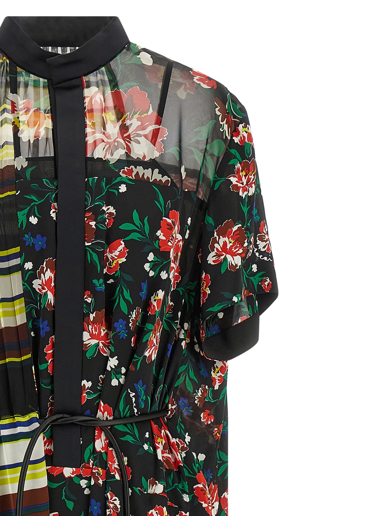 Sacai Pattern Mix Dress Gold