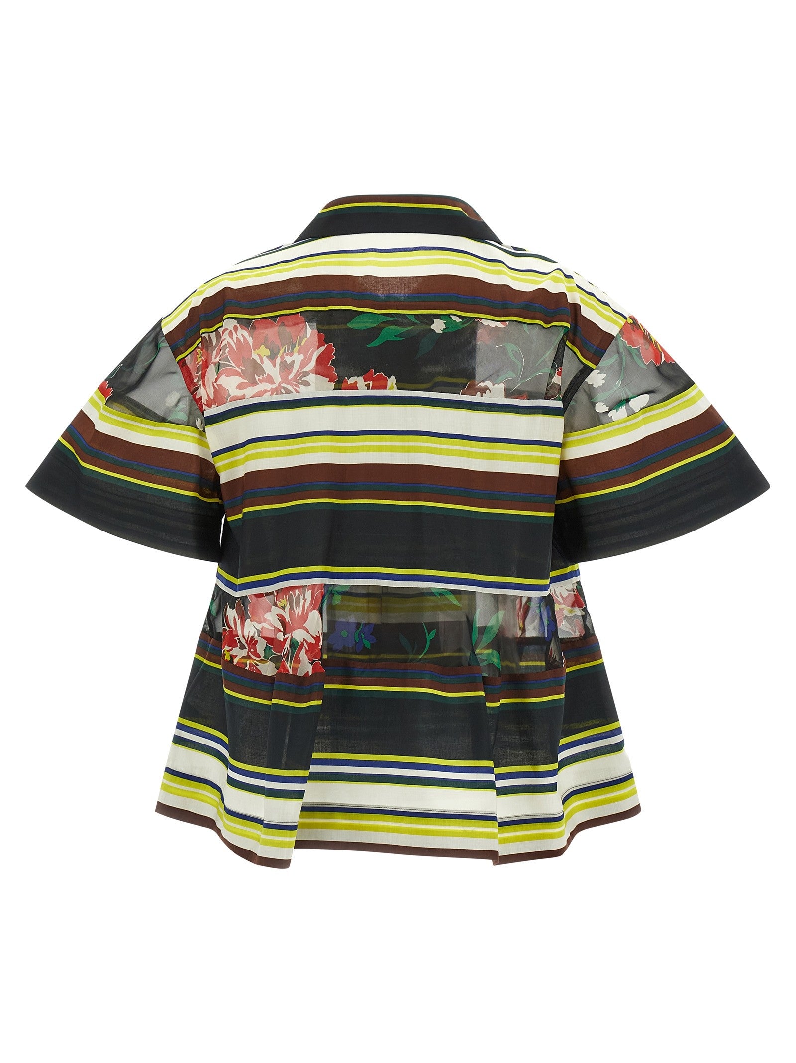 Sacai Pattern Mix Shirt Gold
