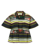 Sacai Pattern Mix Shirt Gold
