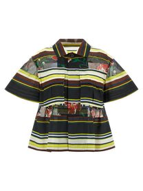 Sacai Pattern Mix Shirt Gold