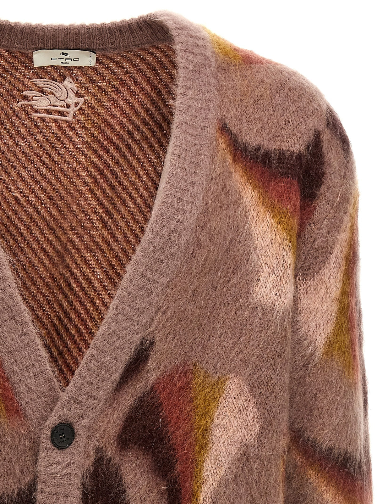ETRO Patterned Cardigan Gold