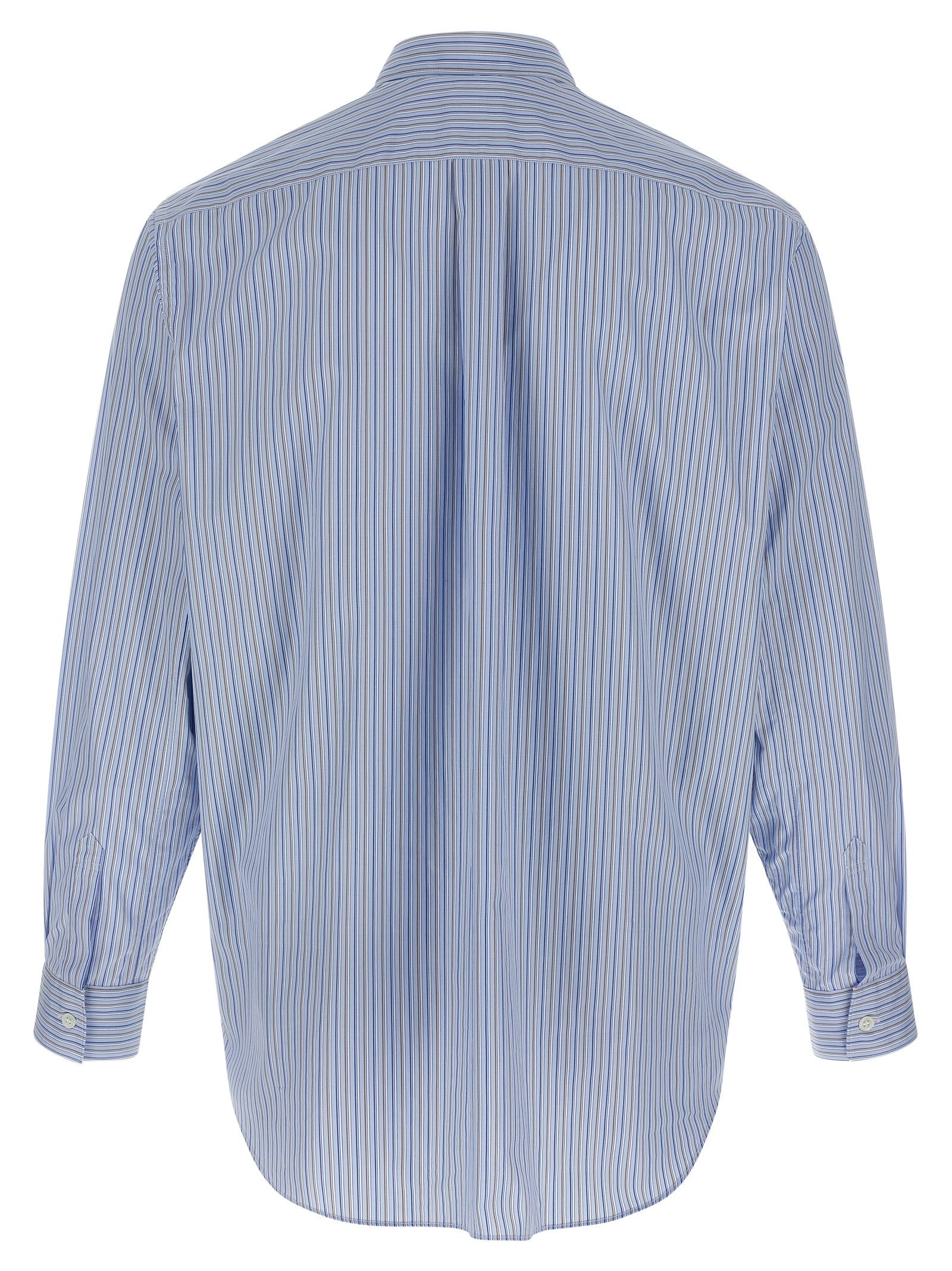 Comme Des Garcons Shirt Patterned Inserts Shirt Gold