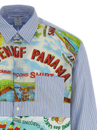 Comme Des Garcons Shirt Patterned Inserts Shirt Gold, view 3