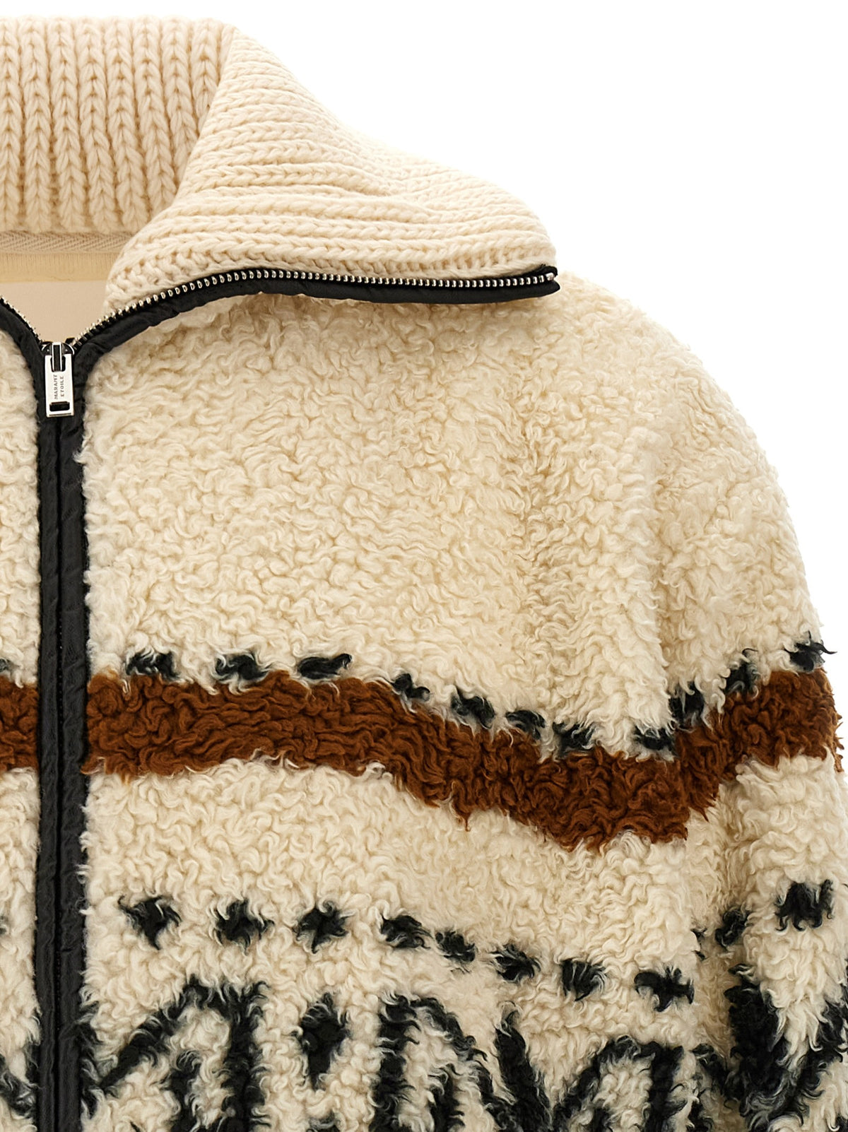 Isabel Marant Étoile Patterned Lijka Coat Beige, view 3