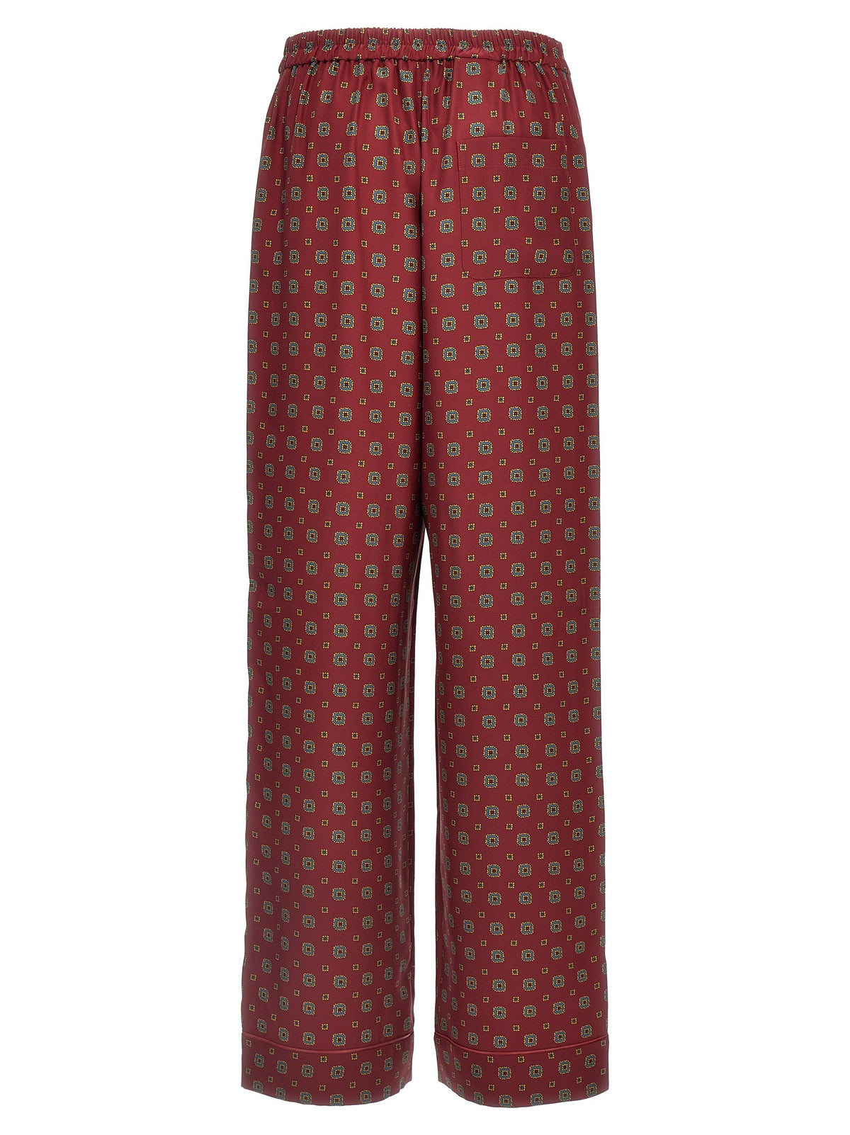 Moschino Patterned Pants Red
