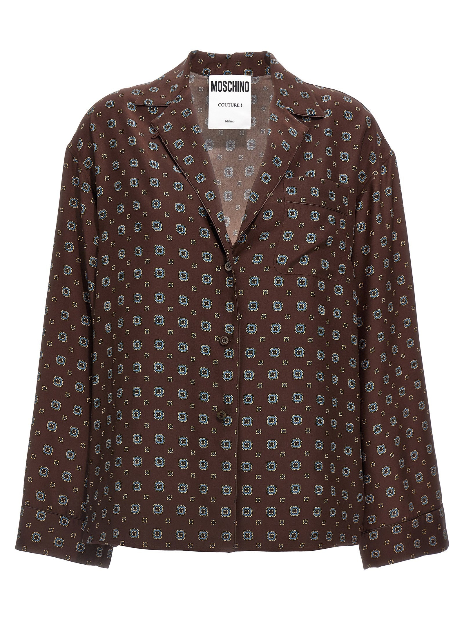 Moschino Patterned Shirt Brown