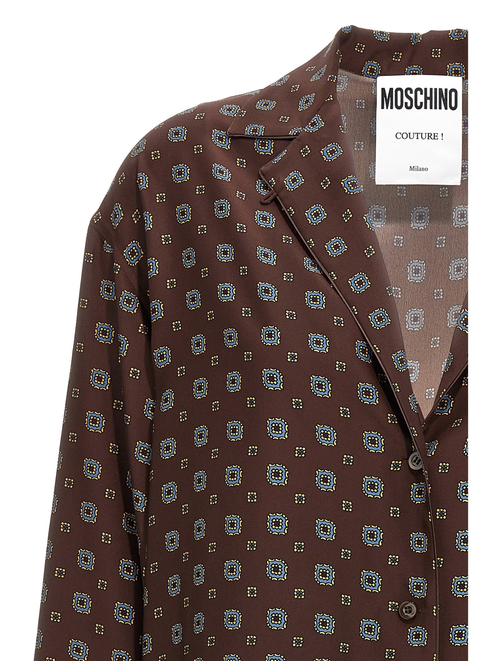 Moschino Patterned Shirt Brown
