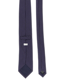 Pal Zileri Patterned Silk Tie Purple