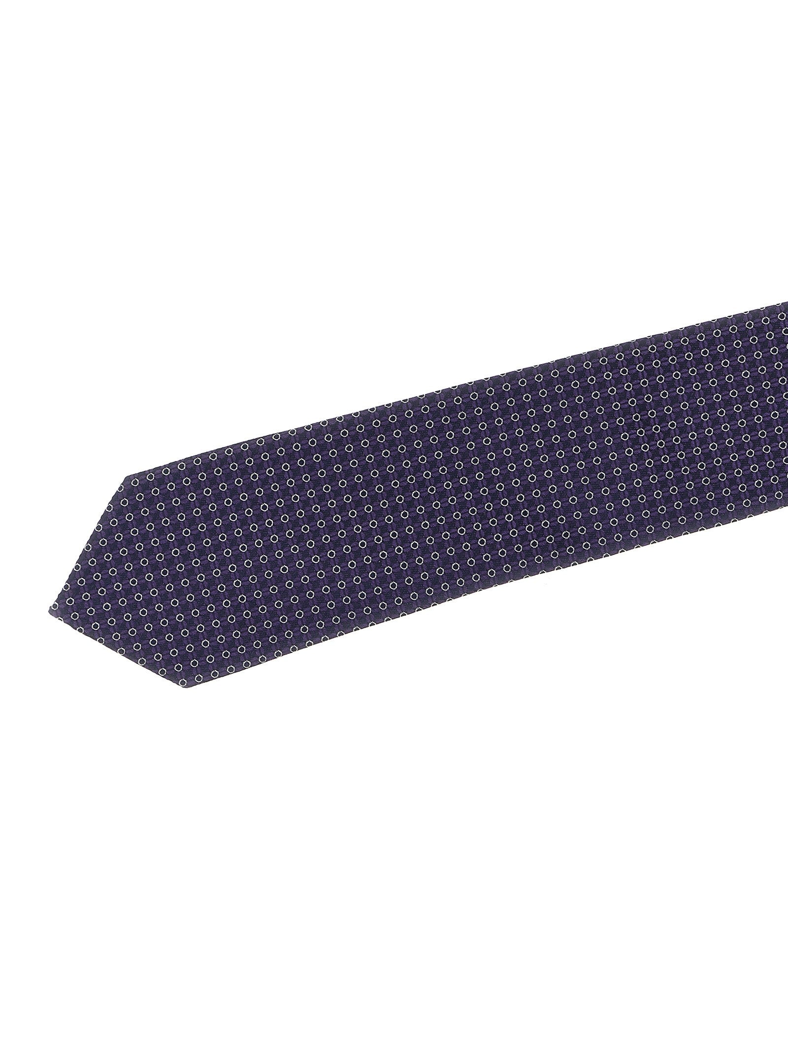 Pal Zileri Patterned Silk Tie Purple