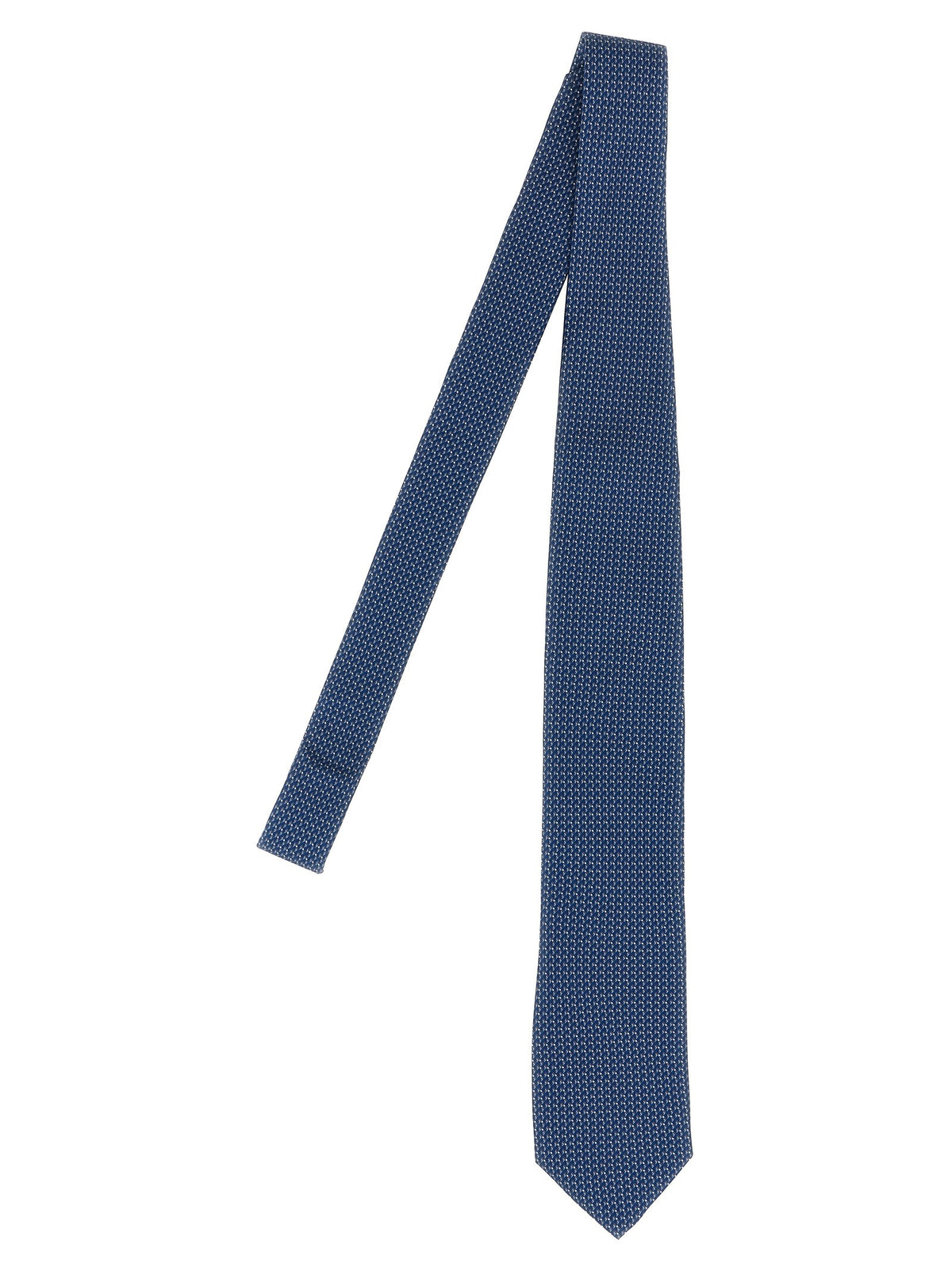 Pal Zileri Patterned Silk Tie Blue