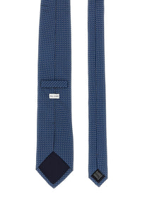 Pal Zileri Patterned Silk Tie Blue