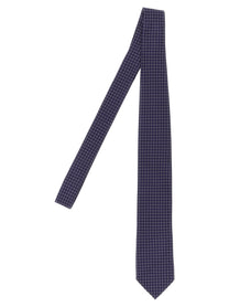 Pal Zileri Patterned Silk Tie Purple