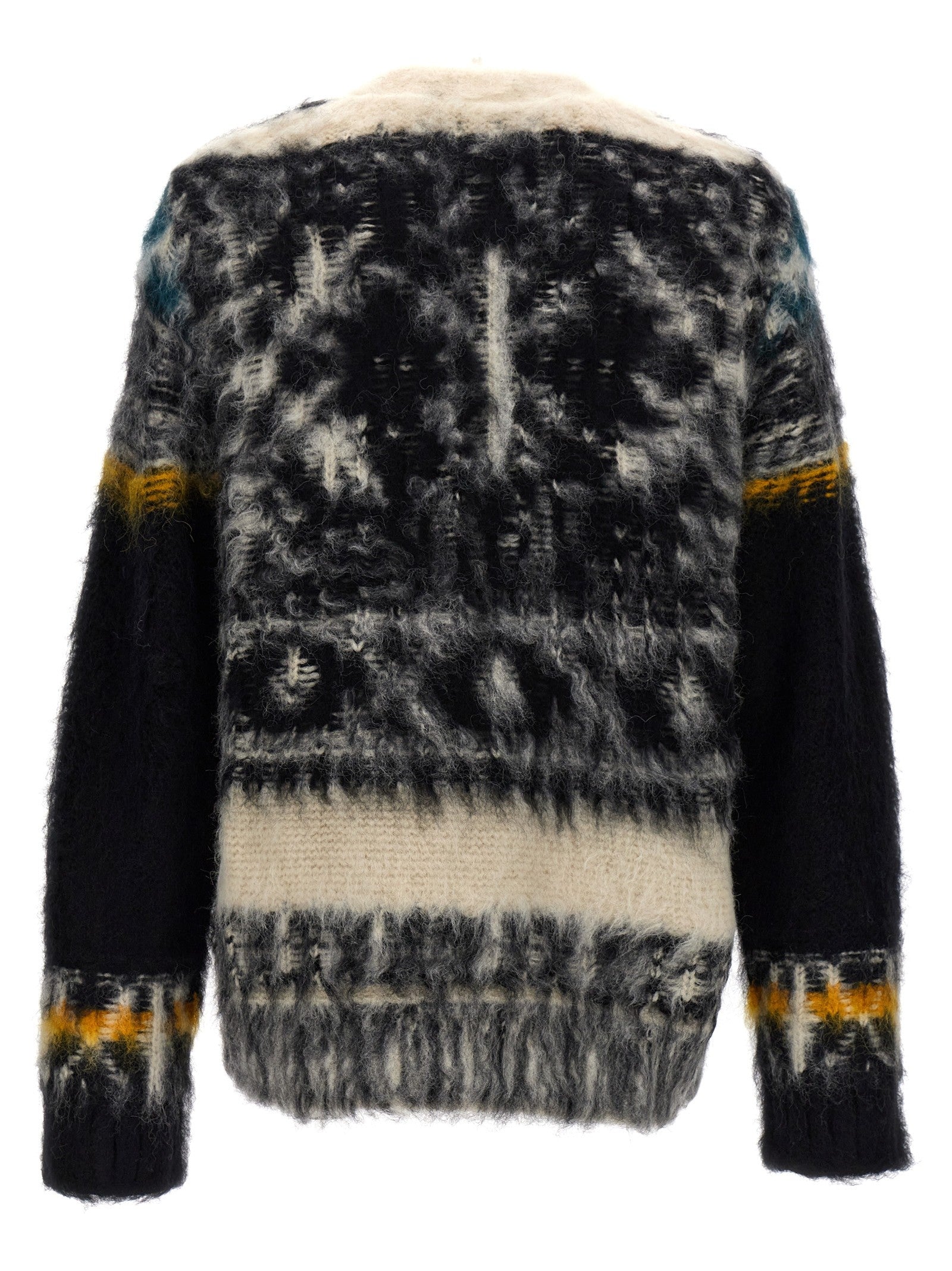 Sacai Patterned Sweater Gold