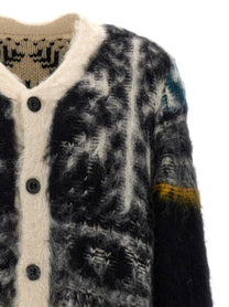 Sacai Patterned Sweater Gold