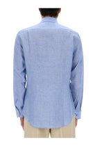 Paul Smith Men's Linen Shirt Blue, view 4