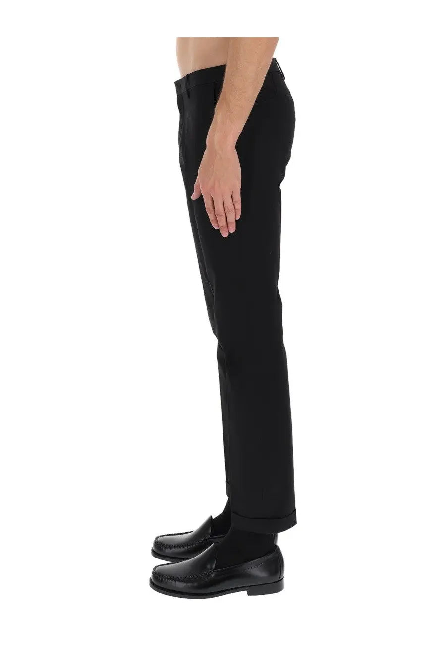 Paul Smith Men's Cotton Tailored Pants Black, view 4