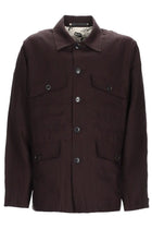 Paul Smith Men's Linen Field Jacket Purple
