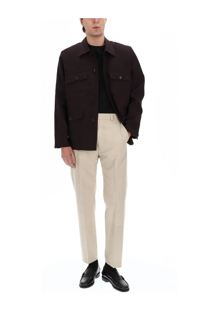 Paul Smith Men's Linen Field Jacket Purple, view 2