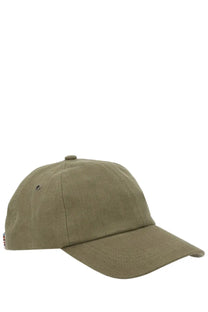 Paul smith men’s olive green cotton baseball cap with curved brim and subtle stitching details