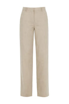 Paul Smith Women's Linen Tailored Trousers Beige