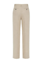 Paul Smith Women's Linen Tailored Trousers Beige, view 2