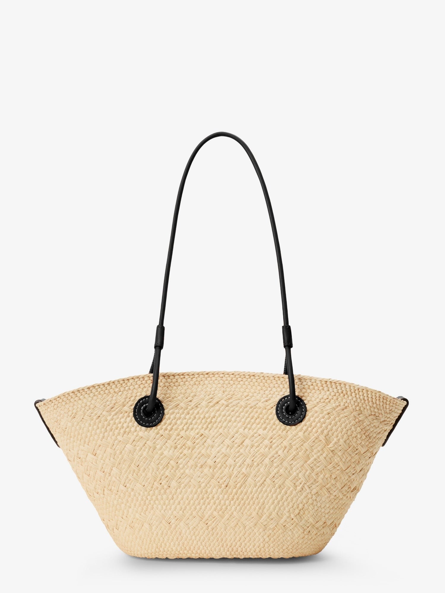 Loewe Women's Paulas Ibiza Anagram Palm Leaves and Leather Shoulder Bag Black