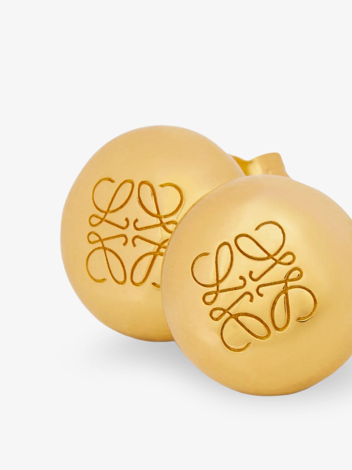 Loewe Women's Paulas Ibiza Anagram Pebble Sterling Silver Earrings Gold