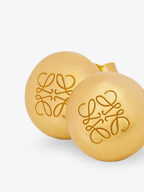 Loewe Women's Paulas Ibiza Anagram Pebble Sterling Silver Earrings Gold